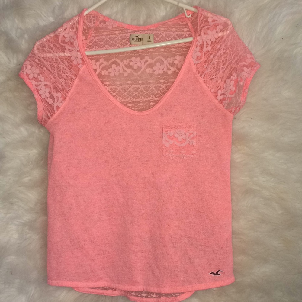 Hollister Lace Open-Back Blouse